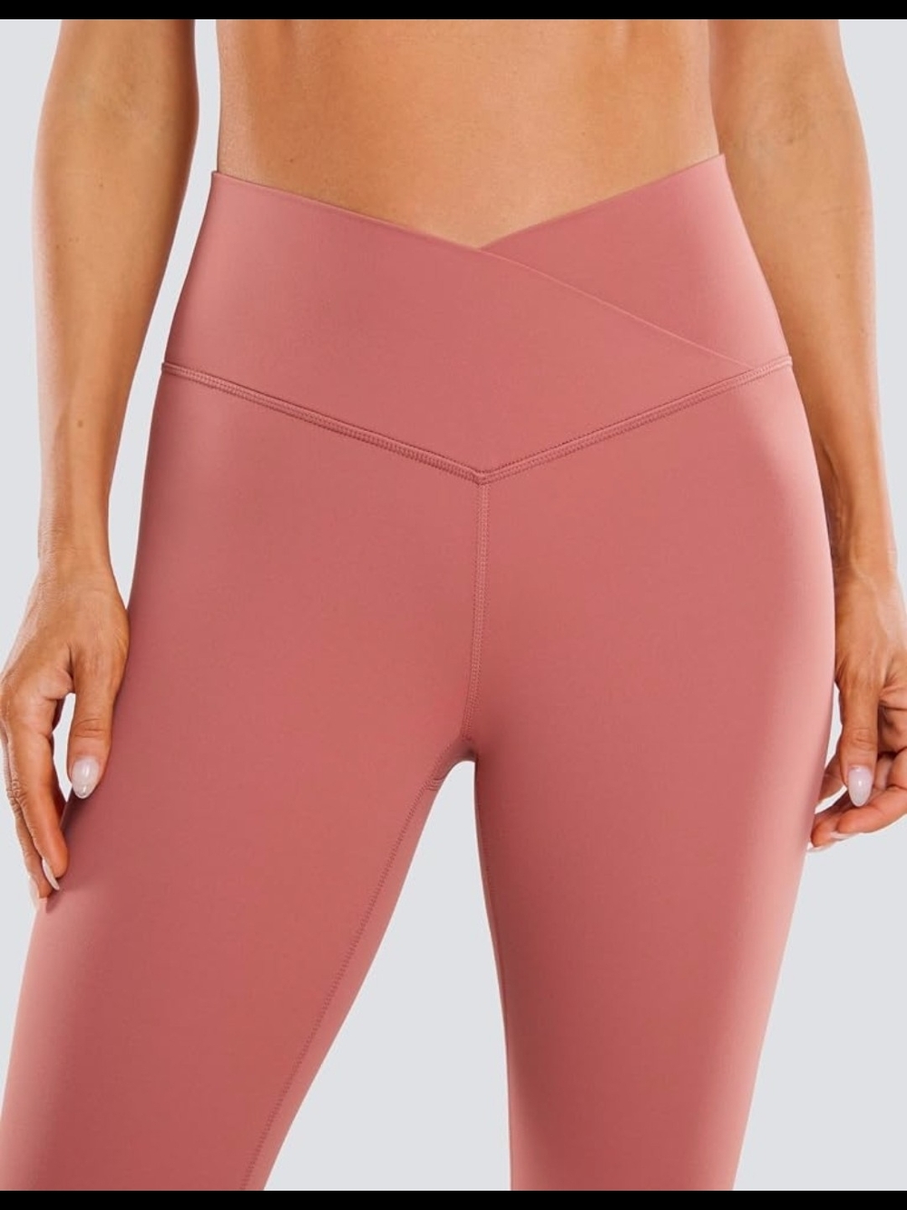 CRZ YOGA High-Rise V-Waist Leggings - Mauve Pink